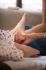Plantar reflexology for children from the age of five.