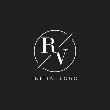 Rv Logo Design Initial Rv Letter Logo Vector Swoosh Letter Rv Logo Design  Stock Illustration - Download Image Now - iStock