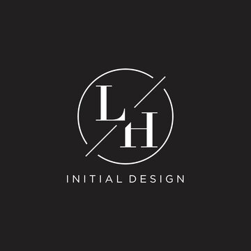 Lh Logo Design Simple Modern Template Stock Vector (Royalty Free)  1608921613 | Shutterstock