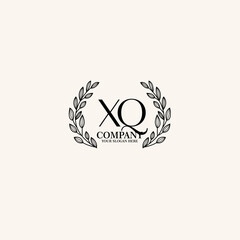 XQ Beauty vector initial logo art  handwriting logo of initial signature, wedding, fashion, jewelry, boutique, floral