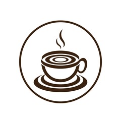 Coffee cup Logo Template icon design vector 