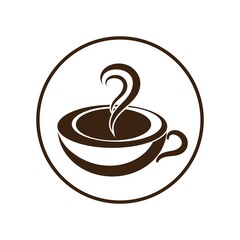 Coffee cup Logo Template icon design vector 