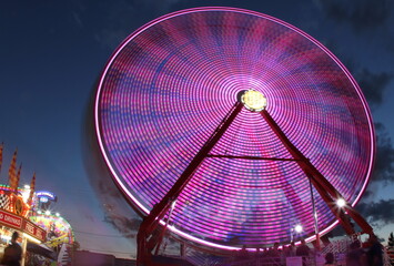 Ferris wheel at night