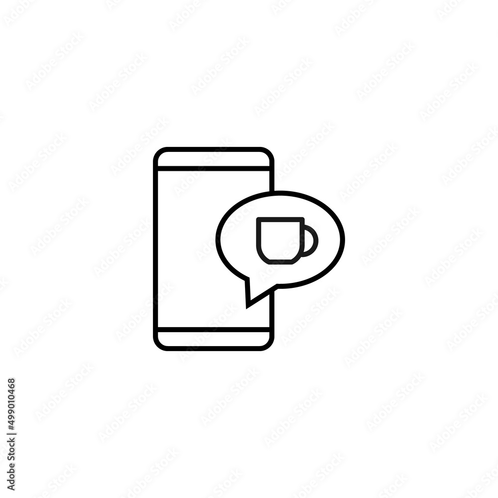 Poster internet chat and dialogue concept. modern vector sign in flat style. suitable for web sites, stores