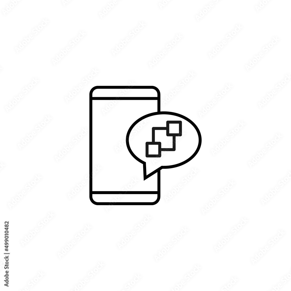 Poster internet chat and dialogue concept. modern vector sign in flat style. suitable for web sites, stores