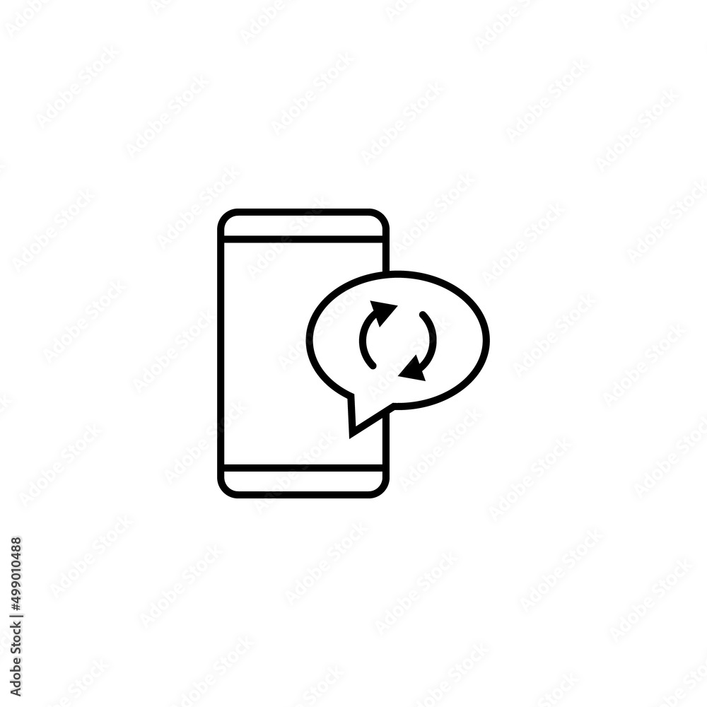 Poster internet chat and dialogue concept. modern vector sign in flat style. suitable for web sites, stores