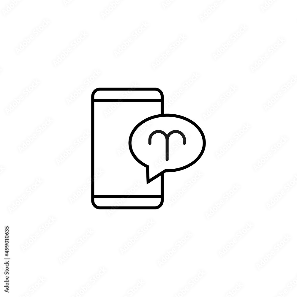 Poster internet chat and dialogue concept. modern vector sign in flat style. suitable for web sites, stores