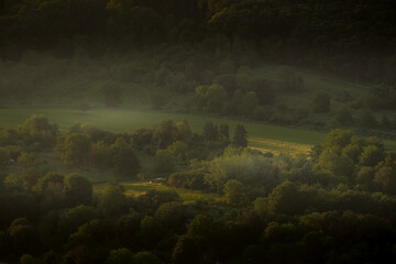 Sunset at the Rheinschleife, Germany