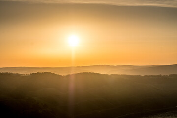 Sunset at the Rheinschleife, Germany