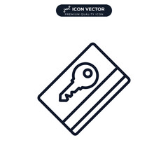 room key icon symbol template for graphic and web design collection logo vector illustration