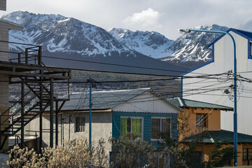 Houses in the mountains.