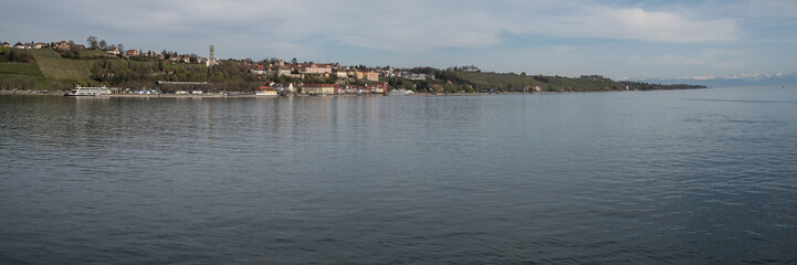 Obraz premium Panorama Meersburg am Bodensee Ost