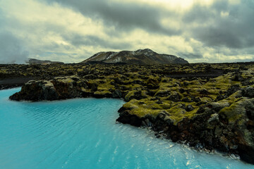 Mossy lava fields in Iceland.