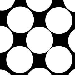 black and white circles