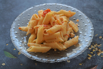 Pasta with Cheese and Tomatoes
