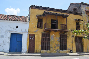 old house in the old town of island country