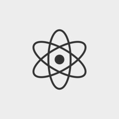 Nuclear vector icon illustration sign