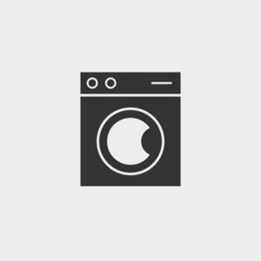 Washing_machine vector icon illustration sign