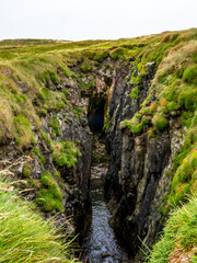 Schlucht in den Felsen