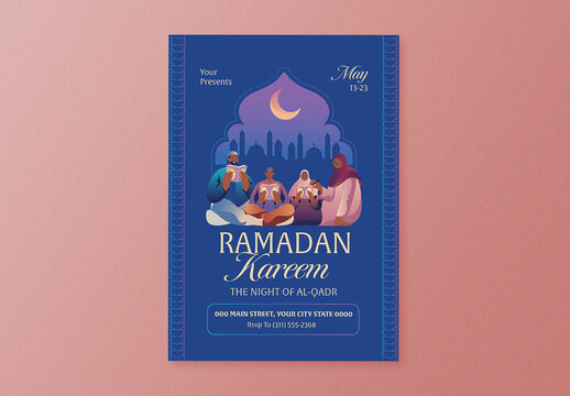 The Night of Al Qadr Ramadan Flyer Layout