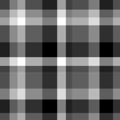 Seamless pattern. Checkered monochrome cloth texture. Print for shirts and textiles