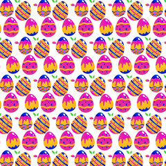 Pattern easter egg design square composition