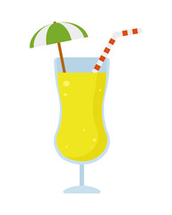 tropical cocktail icon