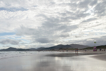 Campeche beach in Florianopolis during summer