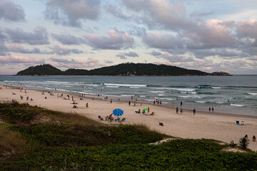Campeche beach in Florianopolis during summer