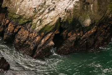 Naklejka na ściany i meble cave in the sea