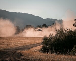 misty morning in the mountains