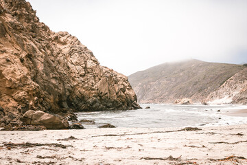 rocky coast of the sea