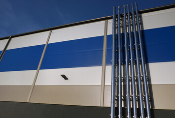 Ventilation systems on an industrial building ...