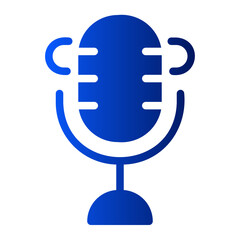 microphone gradient icon