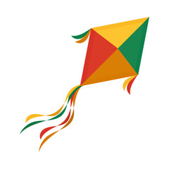 Fototapeta na wymiar colorful kite icon