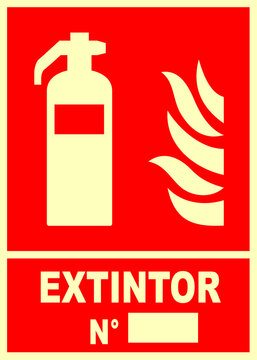 cf006, se&ntilde;al, extintor numero, icono, rojo, s&iacute;mbolo, est&aacute;ndar, derecha, pictograma, normatividad, vector, incendios, contraincendios, pictograma, fuego, se&ntilde;ales, 
