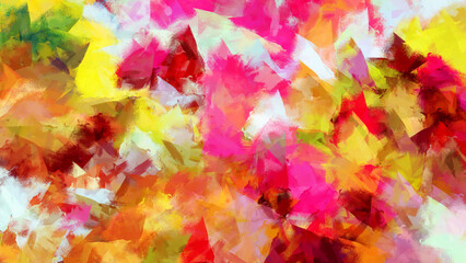 Colorful Texture Painting on Canvas with Strokes. Modern Cover Design Texture.