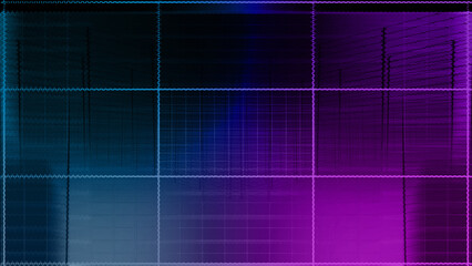 Abstract glitch art grid background image.