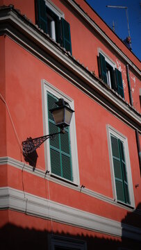 latern on a hous in Rome