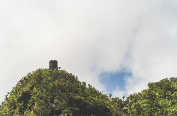 Mt Britton Lookout tower El Yunque National Forest Puerto Rico overcast