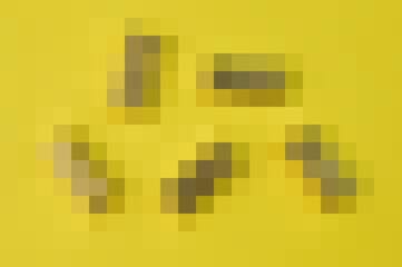 An illustration of blurred black spot isolated on a yellow background