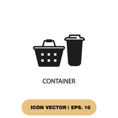 container icons  symbol vector elements for infographic web