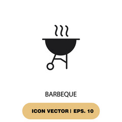 barbeque  icons  symbol vector elements for infographic web