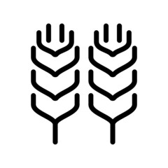 Wheat Icon Vector Symbol Design Illustration