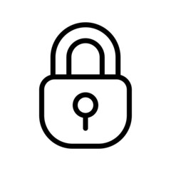 Lock Icon Vector Symbol Design Illustration