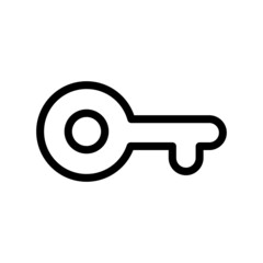 Key Icon Vector Symbol Design Illustration