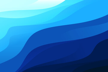 Liquid abstract background. Blue fluid vector banner template for social media, web sites.