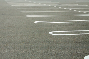 U字タイプの駐車場ライン（日本）