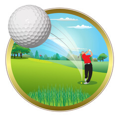 Golf course symbol