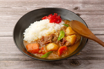 肉じゃがをリメイクしたカレーライス